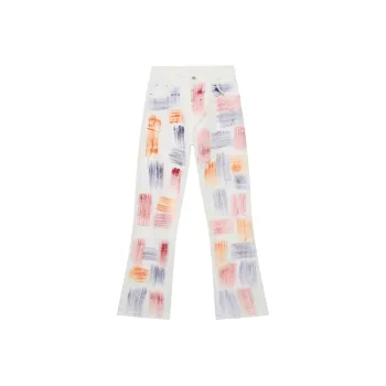 Voguo Relay Jeans Unisex Painted White