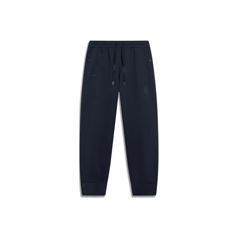 LiNing Knitted Sports Pants Men's Charcoal Black-0