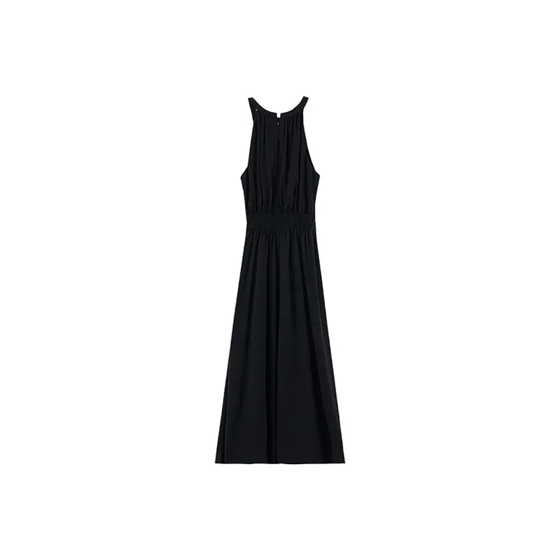 AFGGD Sleeveless Dress Women's Black-1
