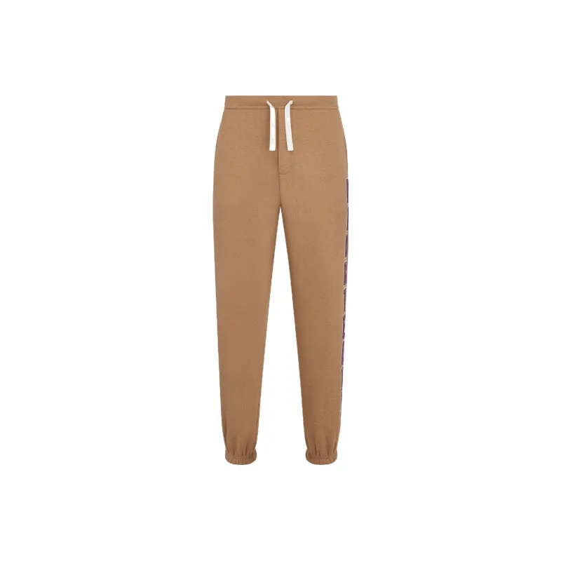 Denim Tears X DIOR Tears Knitted Sweatpants Men Beige-0