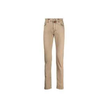 KITON Logo patch Slim fit Jeans