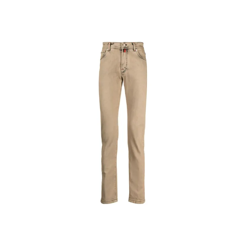 KITON Logo patch Slim fit Jeans-0