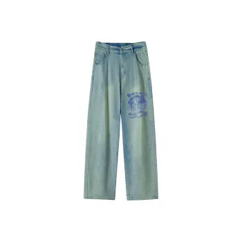 ASWZ Jeans Unisex Blue Mud