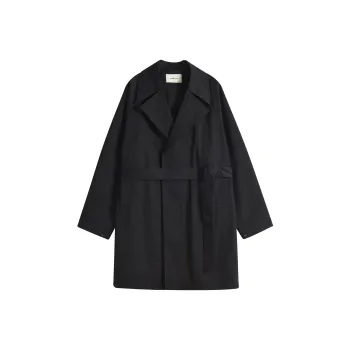 COKEIN FW24 Trench Coat Unisex Black