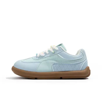 BABAYA KIDS Slip Resistant, Abrasion Resistant, Lightweight Low Top Skateboard Shoes Women's Aqua