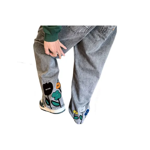 HAPPY PARTY Jeans Unisex Black Gray