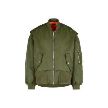 JW Anderson Oversized Curved Hem Bomber Jacket