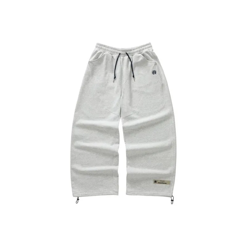 Skechers X ROMANTIC CROWN Co-branded Series Knitted Sweatpants Unisex Greige/02F0-0
