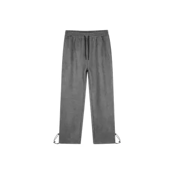 GUKUUL Straight Casual Pants Unisex Dark Gray