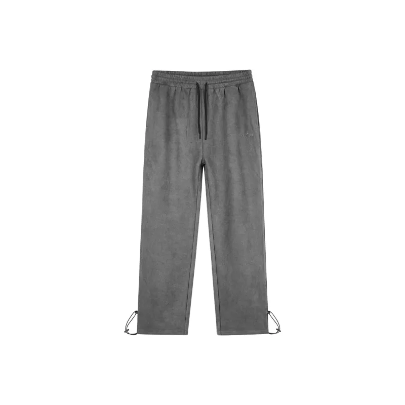GUKUUL Straight Casual Pants Unisex Dark Gray-0