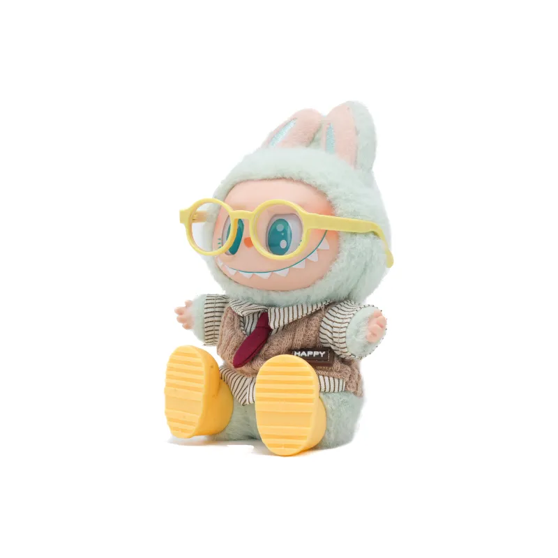 [Modified Doll] POP MART Labubu THE MONSTERS Sitting Party Collection, Confirmed, Minty Round, Sunny Hang Tag Box 15cm-1