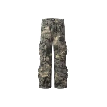 WELTER EXPERIMENT Jeans Unisex Green Camouflage
