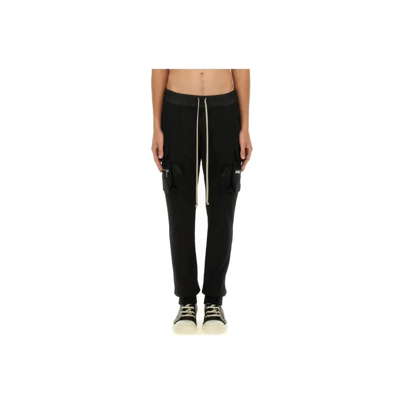 RICK OWENS Tapered Leg Drawstring Cargo Pants-0