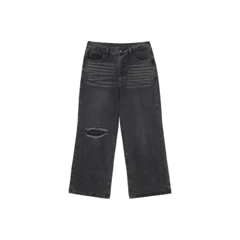 LOOKUN Jeans Unisex Black