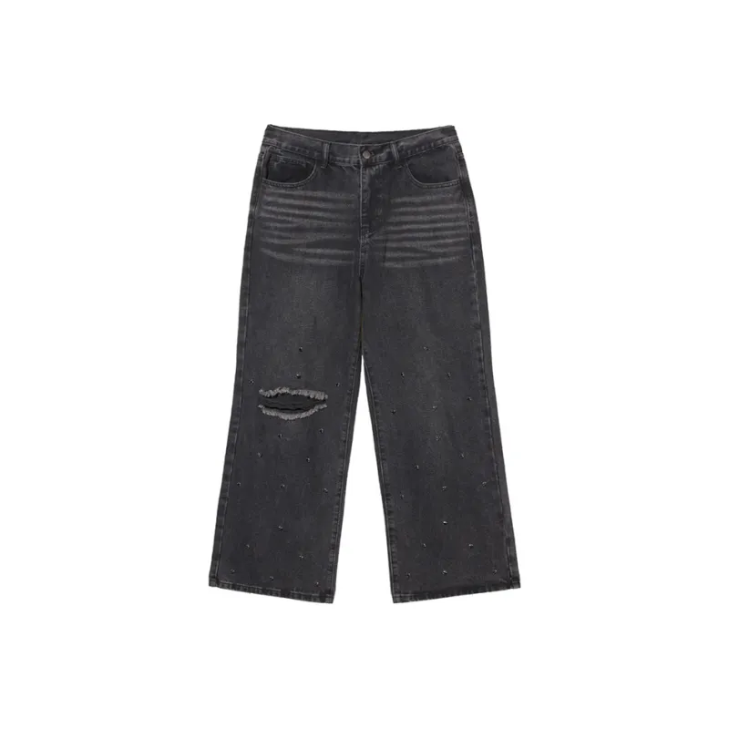 LOOKUN Jeans Unisex Black-0