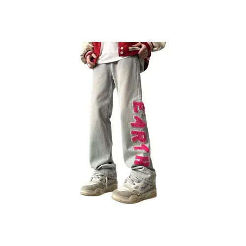 NEAR HERE Jeans Unisex Yellow Mud