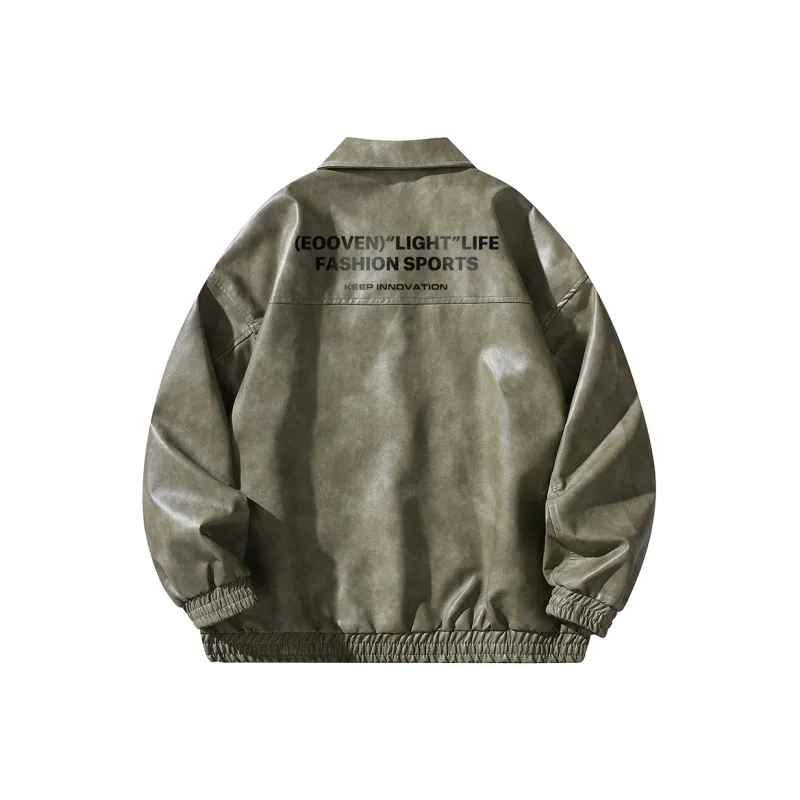 EOOVEN Leather Jackets Unisex-5