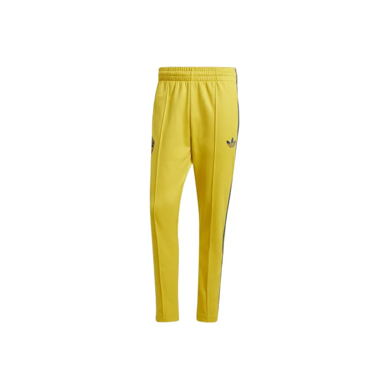 Adidas Originals Sweden Beckenbauer Tracksuit Bottoms Knitted Sports Pants Men's Yellow-0
