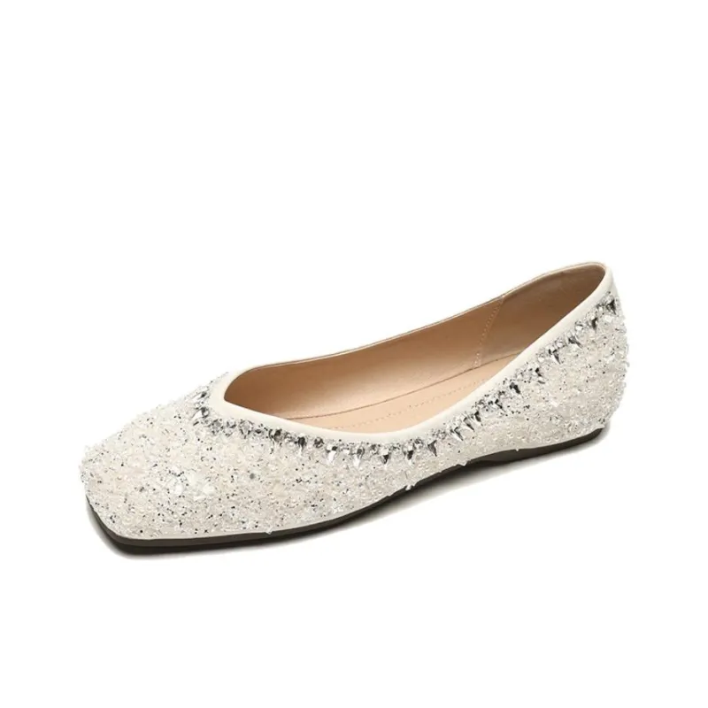 City Camel Casual Single Shoes Women's Ecru-0