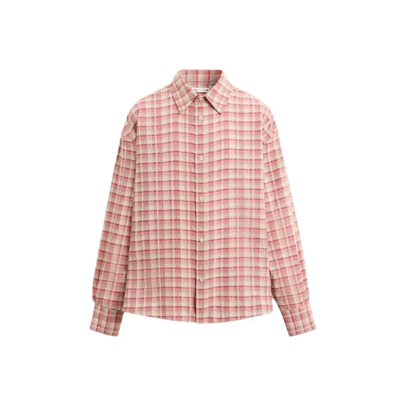 ZARA Shirts Men Pink-0