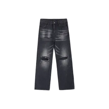 STK SMALL TOWN KID Jeans Unisex Washed Black