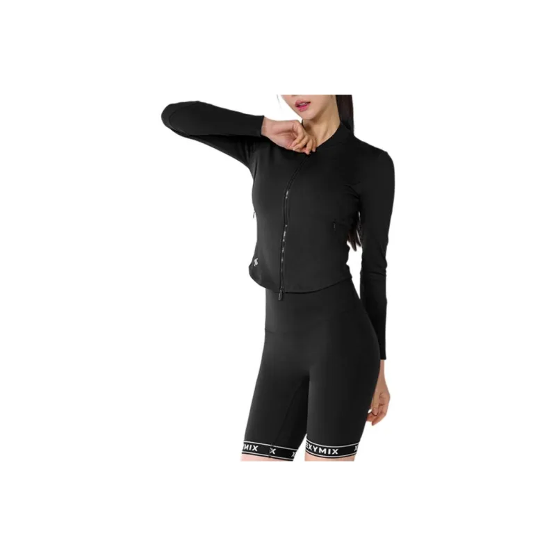 XEXYMIX Yoga Coat Women's Black-0