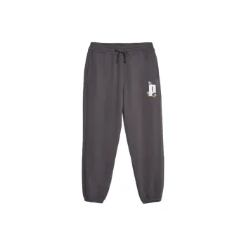 PUMA X THE SMURFS Knitted Sweatpants Men Charcoal Black