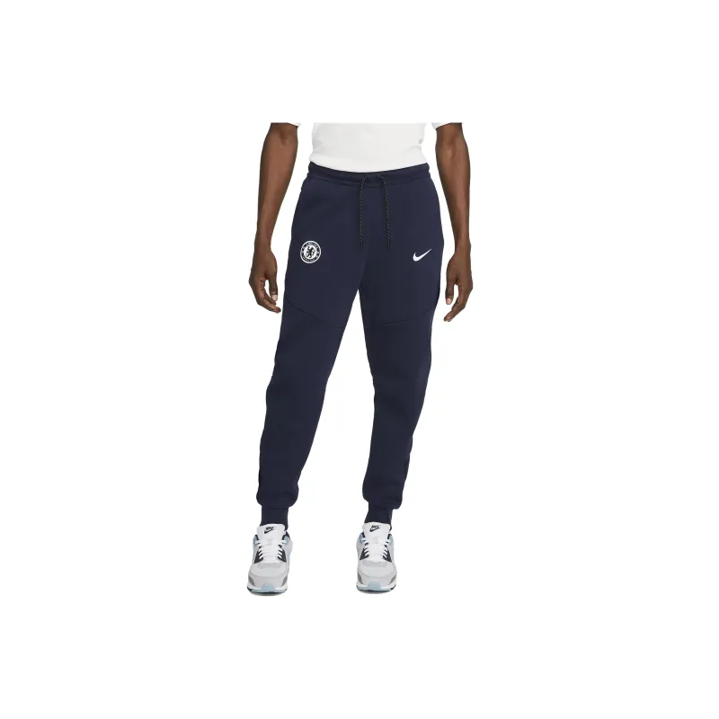 Nike Chelsea FC Tech Fleece Knitted Sweatpants Men's Marine Blue-0