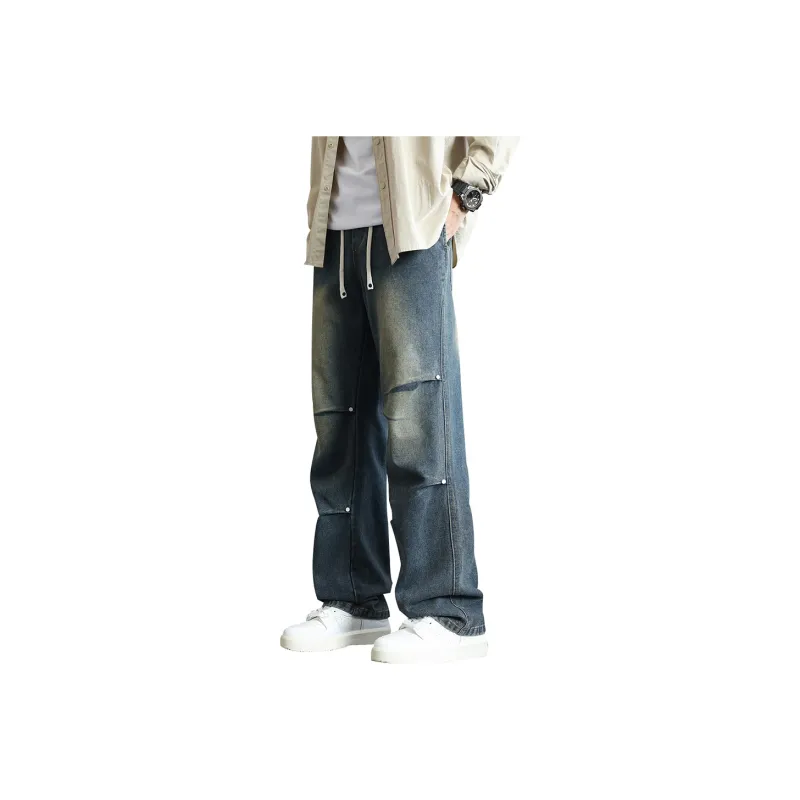 FASTFISH Jeans Unisex Medium Blue-14