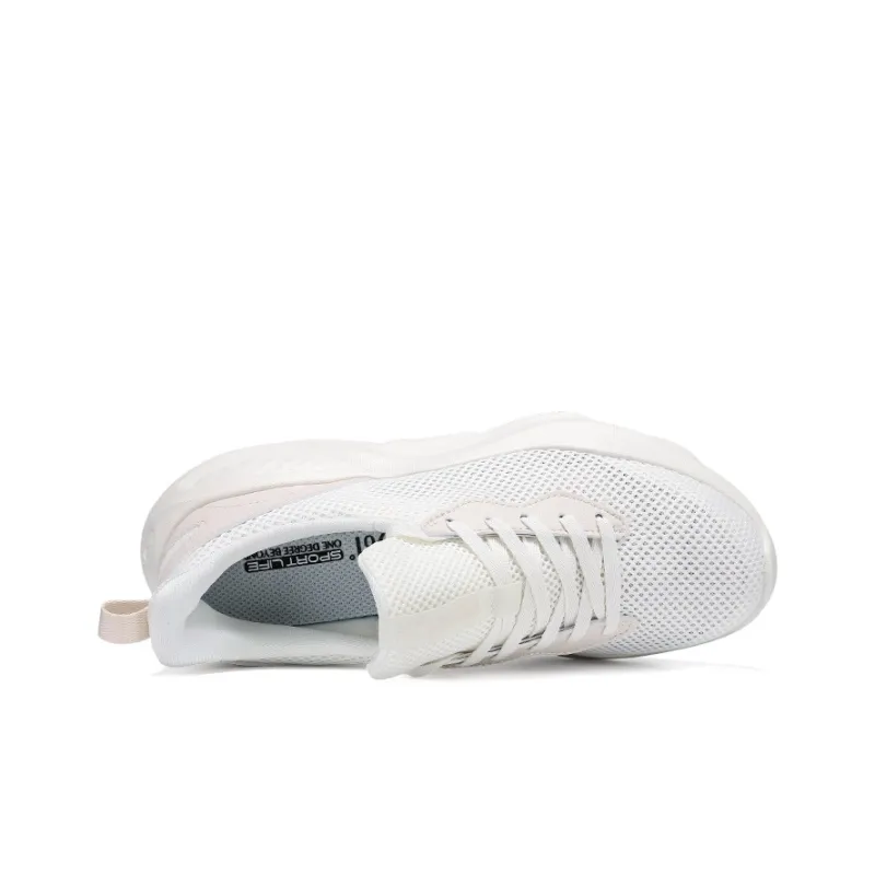 361° Cushioning, Breathable, Lightweight Low Top Casual Shoes Women's Feather White Lotus Seed White-3