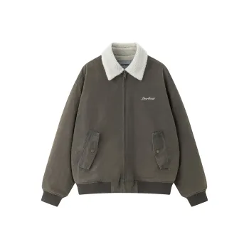 Heartboon Jackets Coats Unisex Vintage Gray