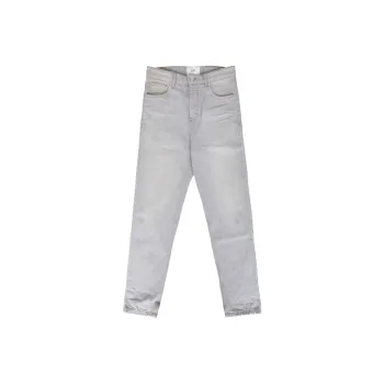 Ami Paris Distressed Straight Leg Jeans