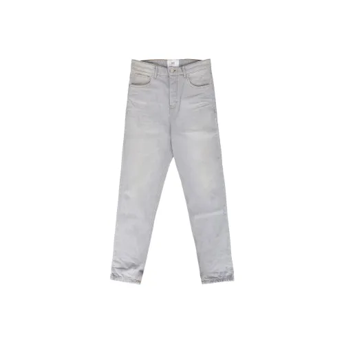 AMIPARIS Paris Distressed Straight Leg Jeans