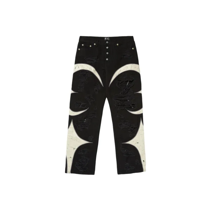 THUG CLUB Distressed effect Jeans-4
