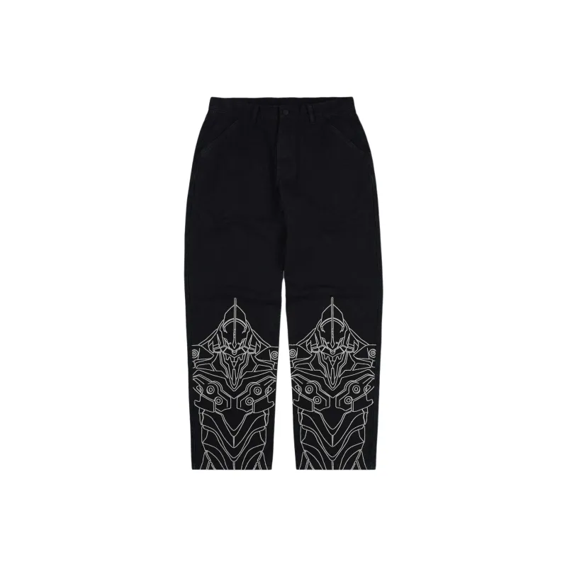 PLEASURES Evangelion Co-branded Model Cargo Pants Unisex Black-0