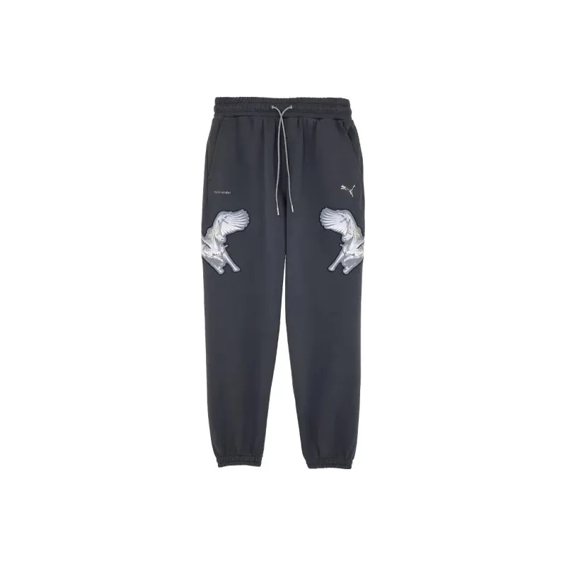 PUMA X Empty Mountain Base Co branded Model Knitted Sports Pants Unisex Black-0