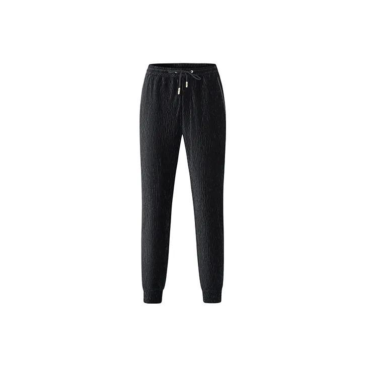 RARE Knitted Sweatpants Men Black-0