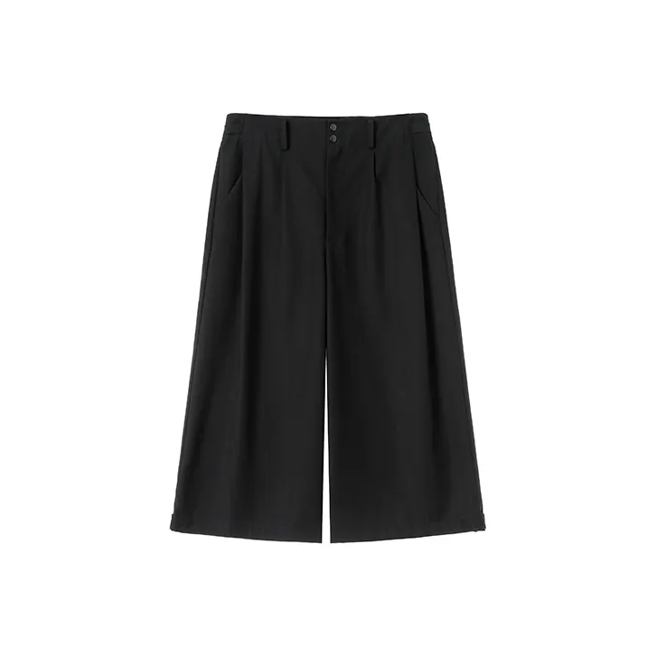 ETERNITY ITA Wide Leg Casual Pants Unisex Black-0