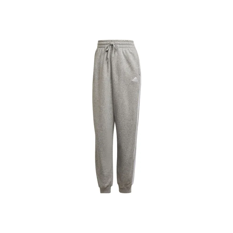 Adidas Knitted Sports Pants Women's Light Gray-0