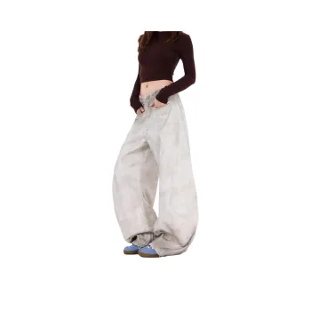 DUATOGE Jeans Men's Dirty White