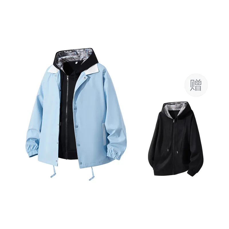 RAINCOME Jackets Coats Unisex Blue-8