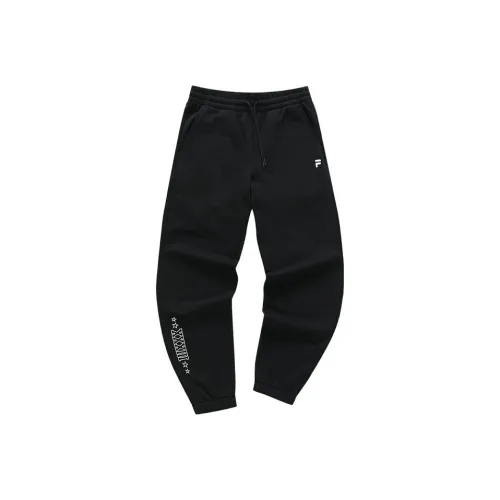 FILA FUSION UNIFORM Knitted Sports Pants Men's Jet Black