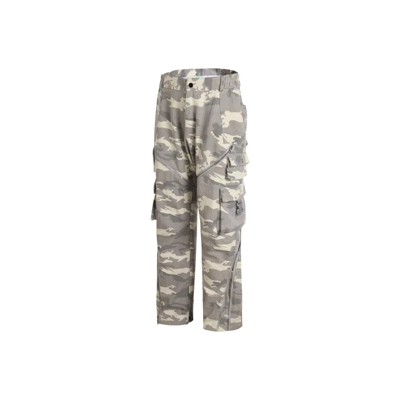 WILDX Cargo Pants Unisex Snowflake Camouflage-0