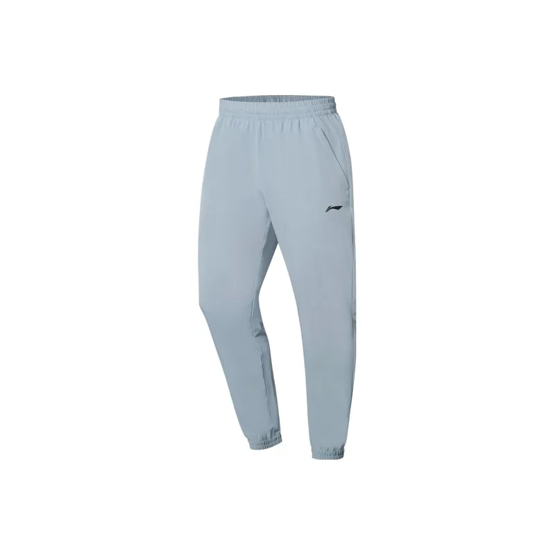 LiNing Table Tennis Series Knitted Sweatpants Unisex Snow Gray-0