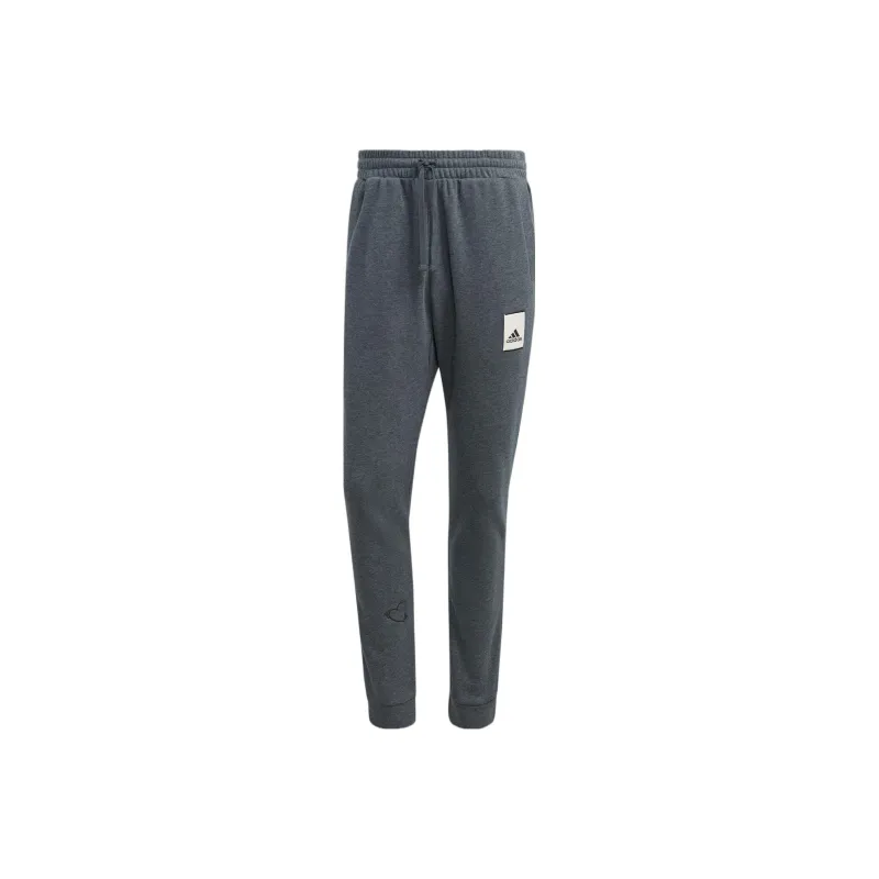 Adidas Knitted Sweatpants Men Dark Gray-0