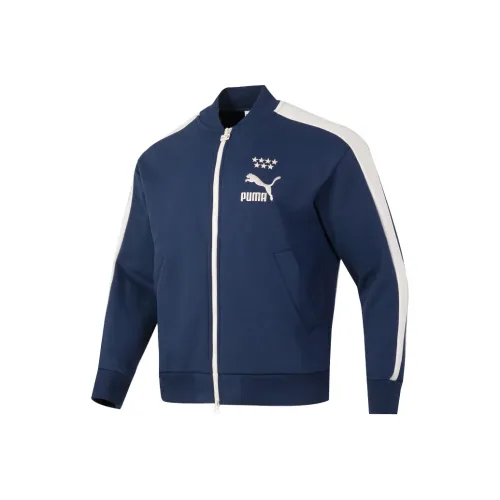 PUMA Jackets Men Blue