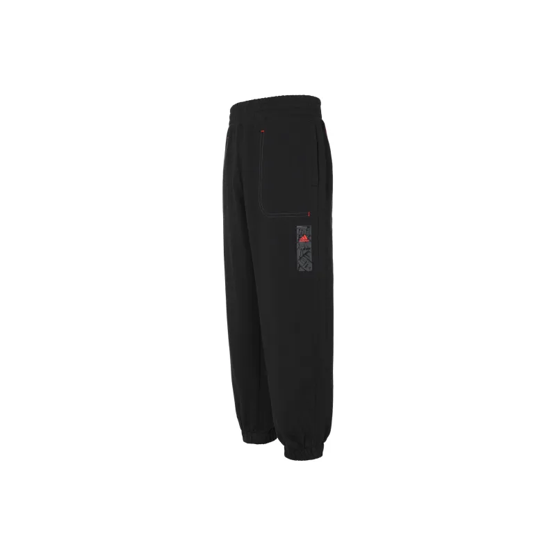 Adidas CNY Knitted Sweatpants Men Black-0