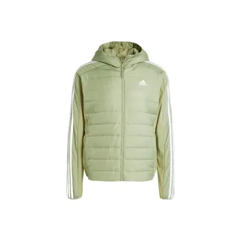 Adidas Free Shipping With AdiClub Essentials 3-Stripes Insulated Hooded Hybrid Jacket