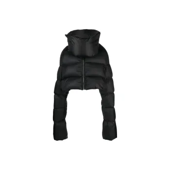 RICK OWENS Babel Mountain Duvet Cropped Jacket