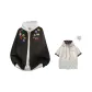 Black Jacket[Comes with Plaid Short-Sleeved Shirt]